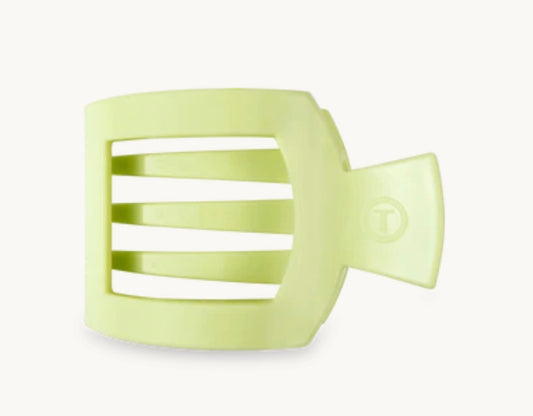 Square Flat Hair Clip in Aloe, There