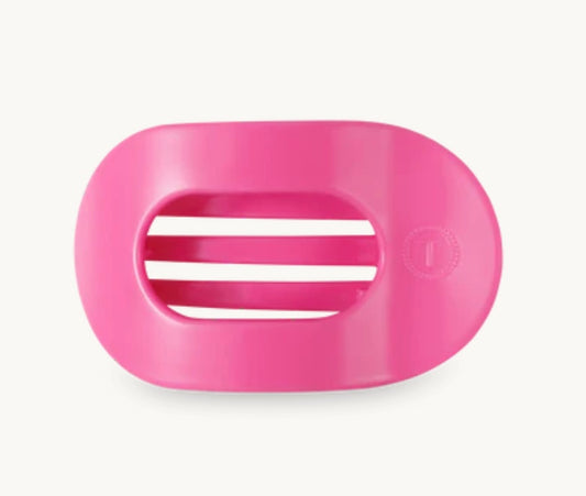 Round Flat Hair Clip in Paradise Pink