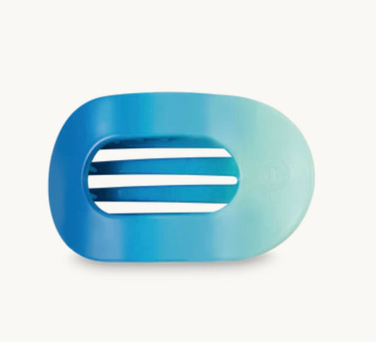 Round Flat Hair Clip in Poolside