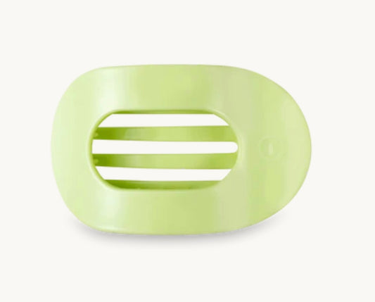 Round Flat Hair Clip in Aloe,There!