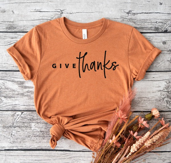 Give Thanks Graphic Tee**FINAL SALE**