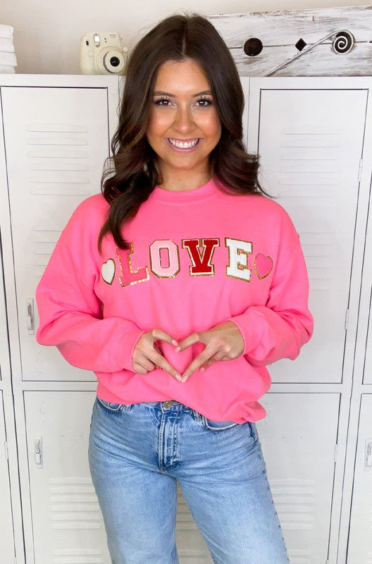 LOVE Ideal Chenille Sweatshirt**FINAL SALE**