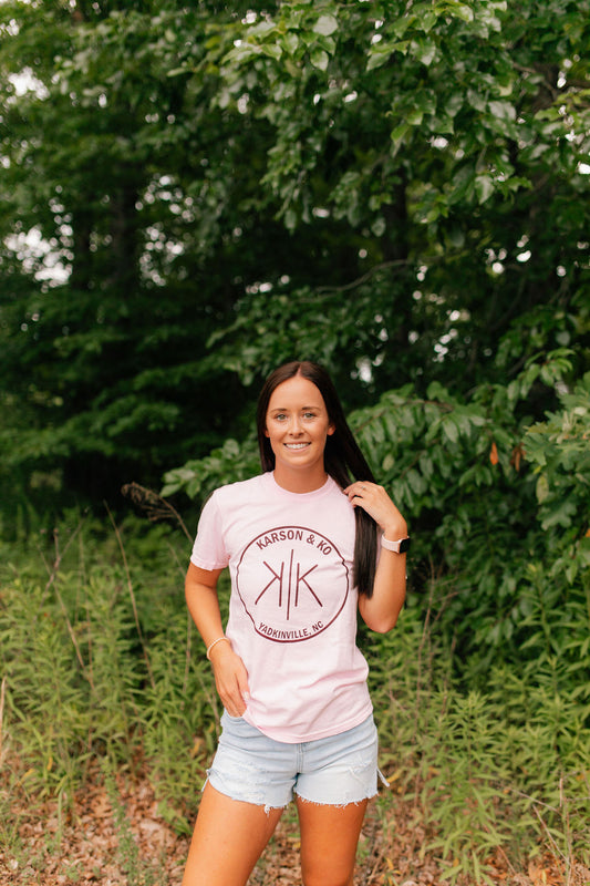 Karson & Ko Graphic Tee in Pink